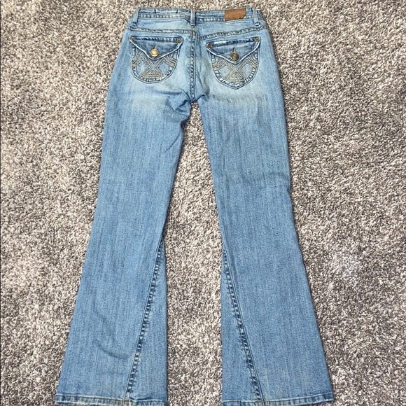 Vintage Juniors Vigoss light wash, size 1, flare - Picture 5 of 12